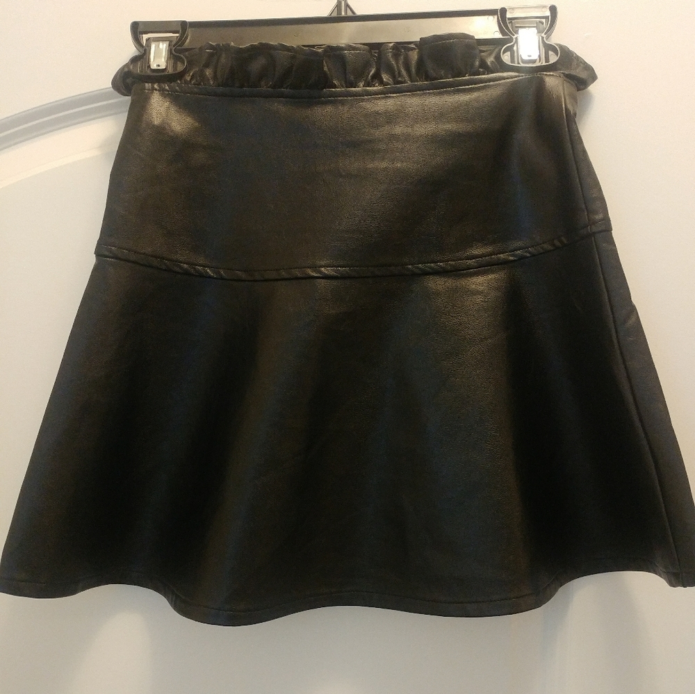 Bebe Little Girls Faux Leather Skirt